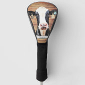 Holstein Koe Dairy Boerderij Animal Cute Farmer Golfheadcover (Voorkant)