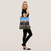 Holstein Koe Dragen van een Cowboy Pet Tote Bag (Op model)