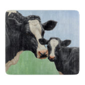 Holstein Koe en Calf Snijplank (Voorkant)