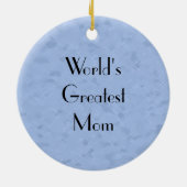 Holstein Koe en Cute Calf Blue Heart Keramisch Ornament (Achterkant)