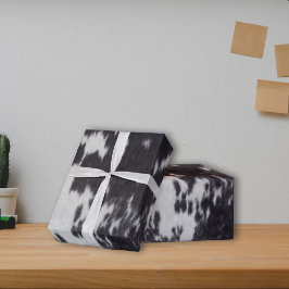 Holstein Koe Faux Leather Natural Huid Cadeaupapier