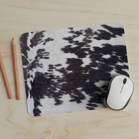 Holstein Koe Faux Leather Natural Huid Muismat