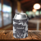 Holstein Koe Faux Leather Natural Kijk Blikjeskoeler