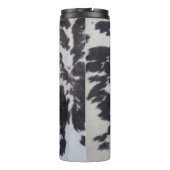 Holstein Koe Faux Leather Natural Kijk Thermosbeker (Achterkant)