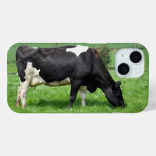 Holstein Koe Grazing in pasta iPhone 15 Case