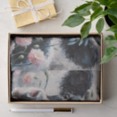 Holstein Koe in Bloemen Boerderij Boerderij Decoup Tissuepapier (Geschenk)