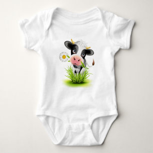 Holstein koe in gras romper