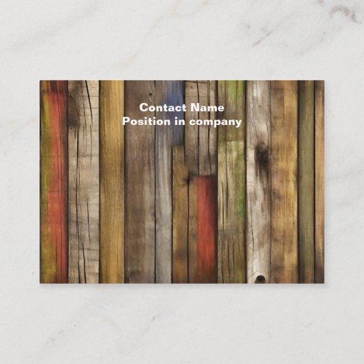 Holstein koe met oude raadsachtergrond visitekaartje (Achterkant)