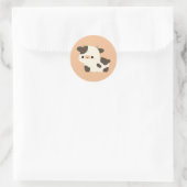 Holstein Koe Ronde Sticker (Tas)