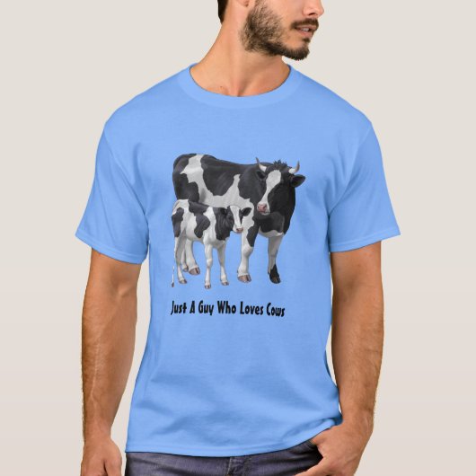 Holstein Koe & Schattige Kalf Personaliseren Jouw  T-shirt (Voorkant)