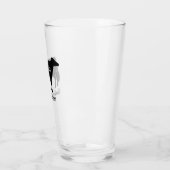 Holstein Koe Silhouet gepersonaliseerd Country Boe Glas (Links)