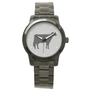 Holstein Koe Silhouette Horloge