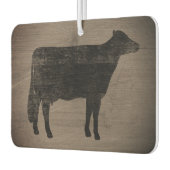 Holstein Koe Silhouette Rustieke Stijl Luchtverfri Luchtverfrisser (Links)