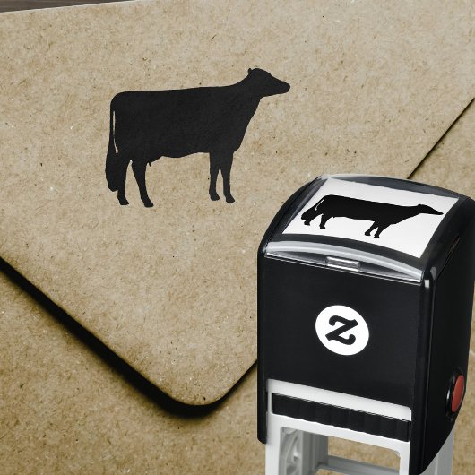 Holstein Koe Silhouette Zelfinktende Stempel