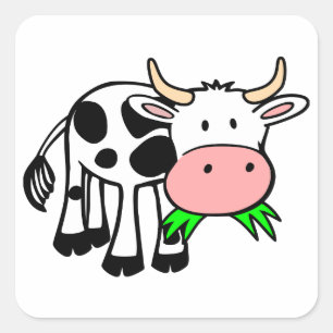 Holstein koe vierkante sticker
