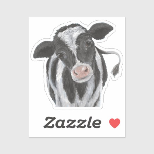 Holstein Koe Vinyl Sticker (Vel)