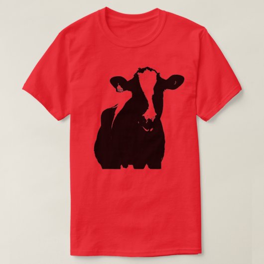 Holstein koe, zwarte en witte koe t-shirt (Design voorkant)