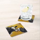 Holstein Koeien en Old Wood Barn Kartonnen Onderzetters (Insitu)