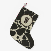 Holstein Koeienhuid Koeienhuid Pattern Kleine Kerstsok (Voorkant (Hangend))