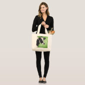 Holstein-koeienzak Grote Tote Bag (Voorkant (model))