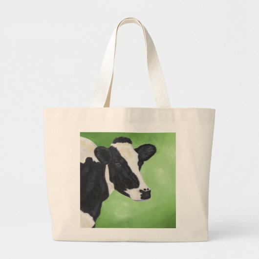 Holstein-koeienzak Grote Tote Bag (Voorkant)