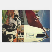  Holstein Milk Koeien op Zuivel Boerderij Business Inpakpapier Vel (Voorkant 2)