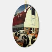  Holstein Milk Koeien op Zuivel Boerderij Business Keramisch Ornament (Links)