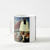  Holstein Milk Koeien op Zuivel Boerderij Business Koffiemok (Voorkant links)