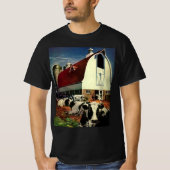  Holstein Milk Koeien op Zuivel Boerderij Business T-shirt (Voorkant)
