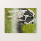 Holstein Milking Cow in Pasture Puzzle Legpuzzel (Horizontaal)