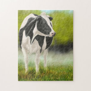 Holstein Milking Cow in Pasture Puzzle Legpuzzel