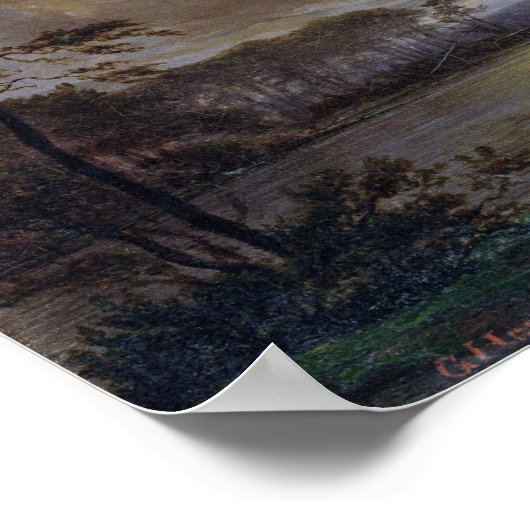 Holstein Zee - Moonlight, 1847 Poster (Hoek)