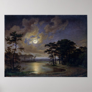 Holstein Zee - Moonlight, 1847 Poster