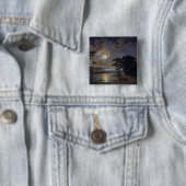 Holstein Zee - Moonlight, 1847 Vierkante Button 5,1 Cm (In situ)