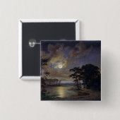 Holstein Zee - Moonlight, 1847 Vierkante Button 5,1 Cm (Voorkant /achterkant)