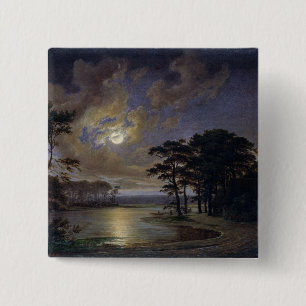Holstein Zee - Moonlight, 1847 Vierkante Button 5,1 Cm