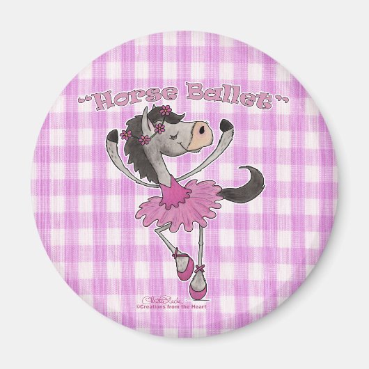 Holsteiner Horse Ballet Magneet (Voorkant)