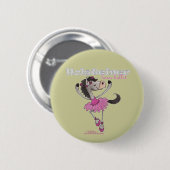 Holsteiner Horse Ballet Ronde Button 5,7 Cm (Voorkant /achterkant)