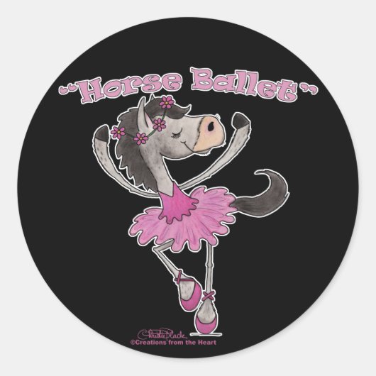 Holsteiner Horse Ballet Ronde Sticker (Voorkant)