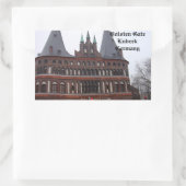 Holsten Gate - Lubeck, Duitsland Rechthoekige Sticker (Tas)