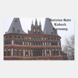 Holsten Gate - Lubeck Duitsland Rechthoekige Sticker