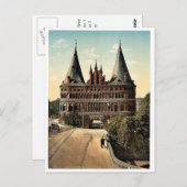 Holstengate, Lubeck, Duitsland klassiek Photochrom Briefkaart (Voorkant / Achterkant)