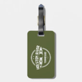 Holston River Tennessee Kayaking Bagagelabel (Achterkant verticaal)