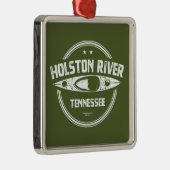 Holston River Tennessee Kayaking Metalen Ornament (Rechts)