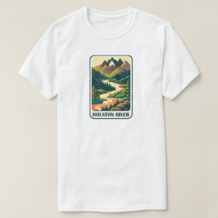 Holston rivier Tennessee Kleuren T-shirt