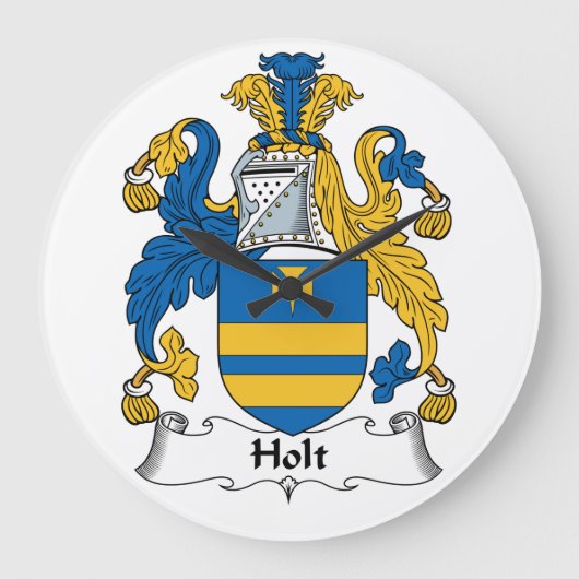 Holt Family Crest Grote Klok (Voorkant)
