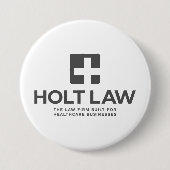 Holt Law Grey Circle Button Pin (Voorkant)
