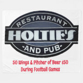 HOLTIES FLEECE DEKEN (Voorkant (Horizontaal))