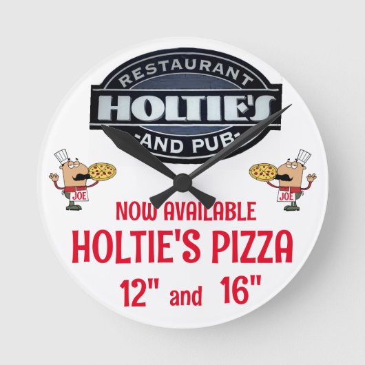 HOLTIES PIZZA RONDE KLOK (Voorkant)