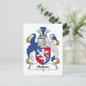 Holton Family Crest Briefkaart (Staand voorkant)